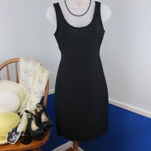 Target Basic Black Textured Knit Dress